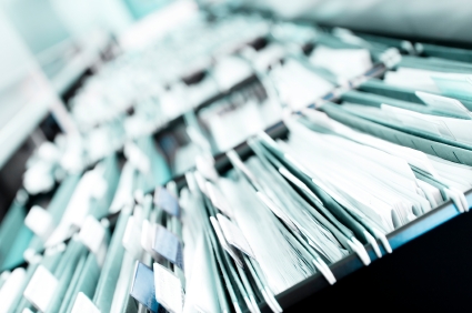 Piles of files